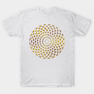 Mandala Torus Gold T-Shirt